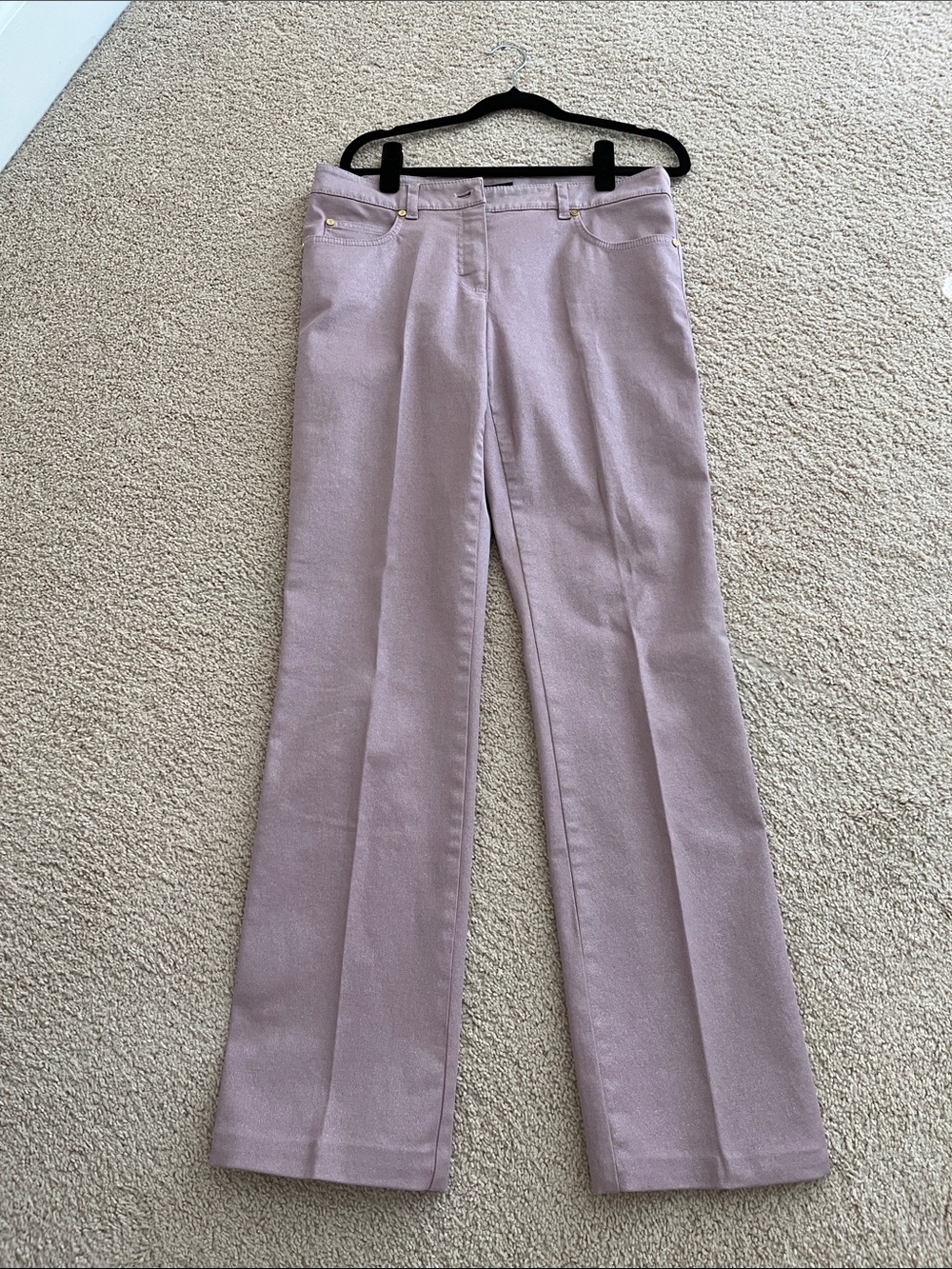 Escada Lavender Wide-Leg Jeans